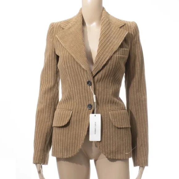 NEW Dolce & Gabbana Corduroy camel jacket / blazer - Picture 1 of 13